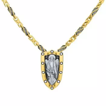 Серебряная подвеска-образок "АРХАНГЕЛ МИХАИЛ"