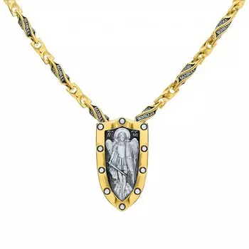 Серебряная подвеска-образок "АРХАНГЕЛ МИХАИЛ"