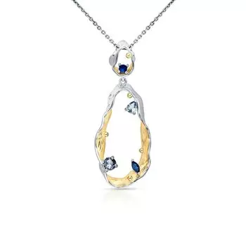 Серебряная подвеска с алпанитом