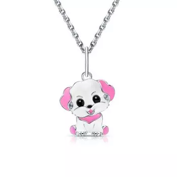 Серебряная подвеска с эмалью