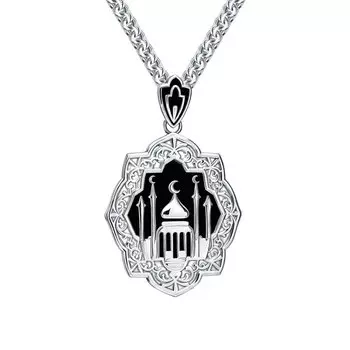 Серебряная подвеска с эмалью