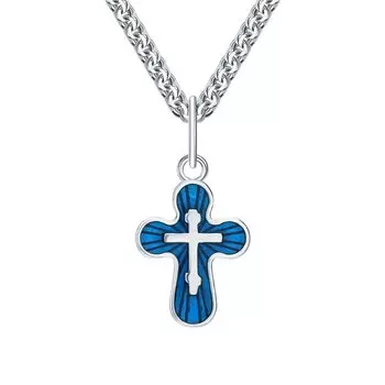 Серебряная подвеска с эмалью