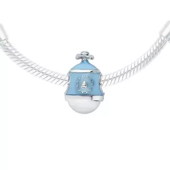 Серебряная подвеска с эмалью и алпанитом