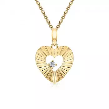 Серебряная подвеска с фианитами