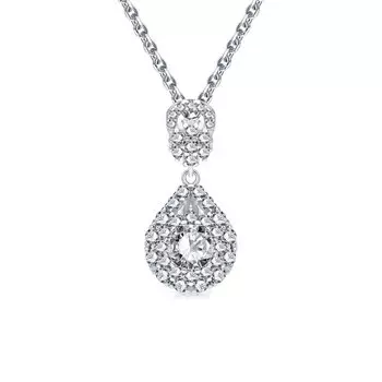 Серебряная подвеска с фианитами