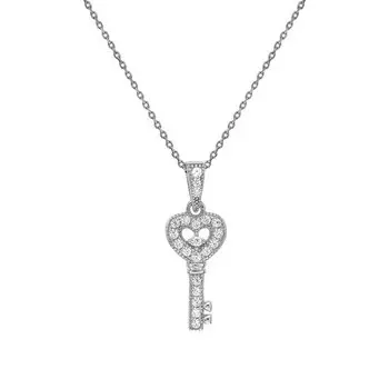 Серебряная подвеска с фианитами