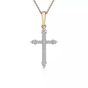 Серебряная подвеска с фианитами