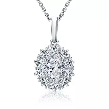 Серебряная подвеска с фианитами