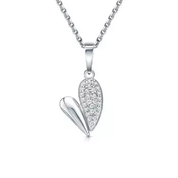 Серебряная подвеска с фианитами