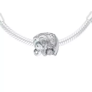 Серебряная подвеска с фианитами