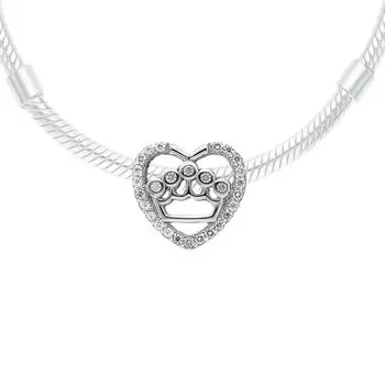 Серебряная подвеска с фианитами