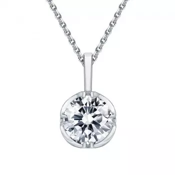 Серебряная подвеска с фианитами