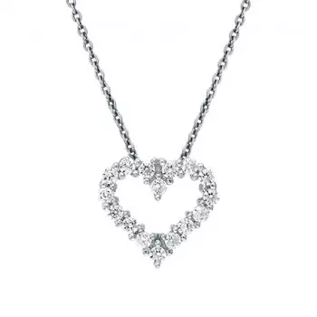 Серебряная подвеска с фианитами