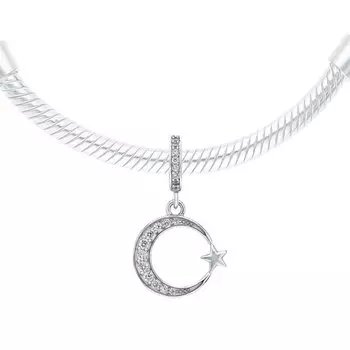 Серебряная подвеска с фианитами