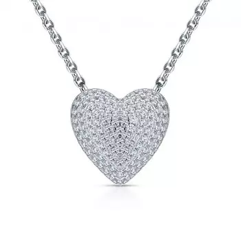 Серебряная подвеска с фианитами