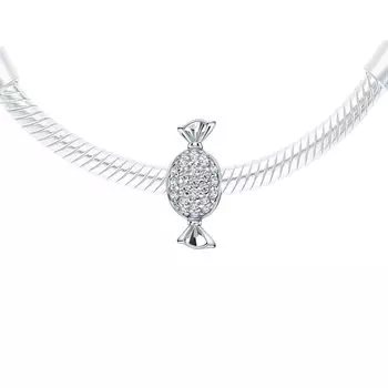 Серебряная подвеска с фианитами