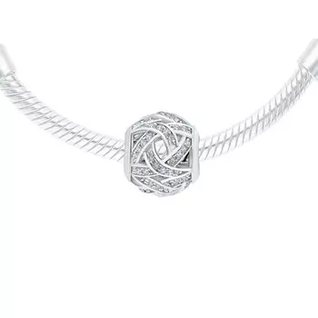 Серебряная подвеска с фианитами