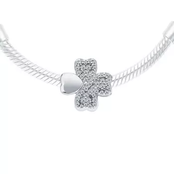 Серебряная подвеска с фианитами