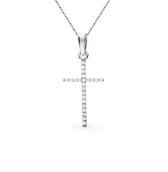 Серебряная подвеска с фианитами