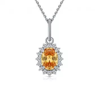 Серебряная подвеска с фианитами