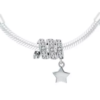 Серебряная подвеска с фианитами