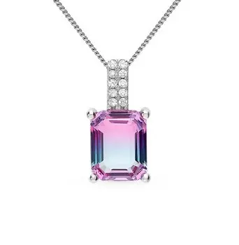 Серебряная подвеска с фианитами