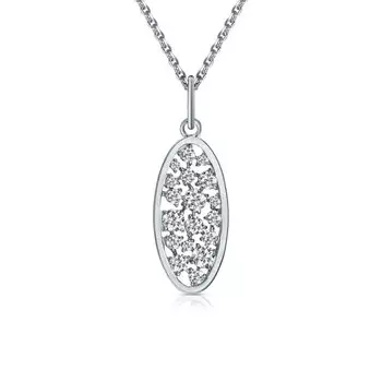 Серебряная подвеска с фианитами