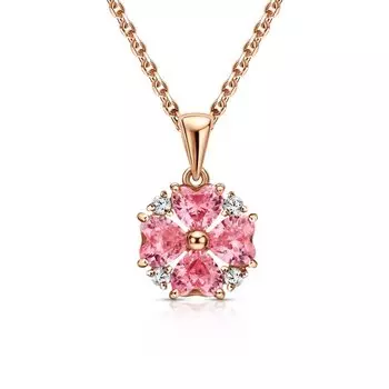 Серебряная подвеска с фианитами