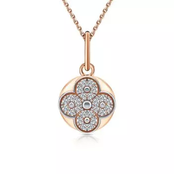 Серебряная подвеска с фианитами