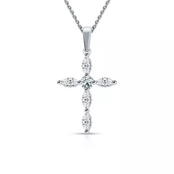 Серебряная подвеска с фианитами