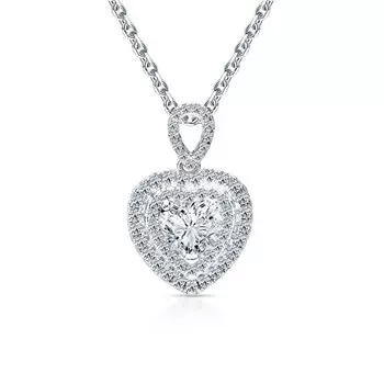 Серебряная подвеска с фианитами