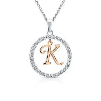 Серебряная подвеска с фианитами