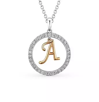 Серебряная подвеска с фианитами