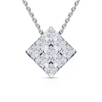 Серебряная подвеска с фианитами