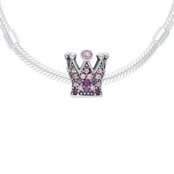 Серебряная подвеска с фианитами