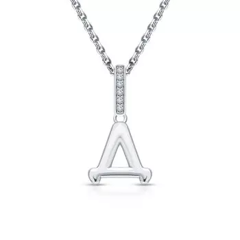 Серебряная подвеска с фианитами