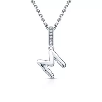 Серебряная подвеска с фианитами