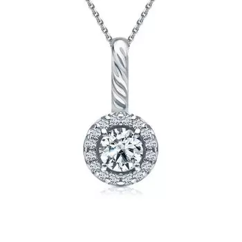 Серебряная подвеска с фианитами