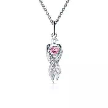 Серебряная подвеска с фианитами