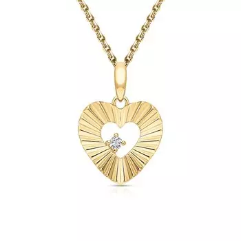 Серебряная подвеска с фианитами