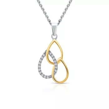 Серебряная подвеска с фианитами