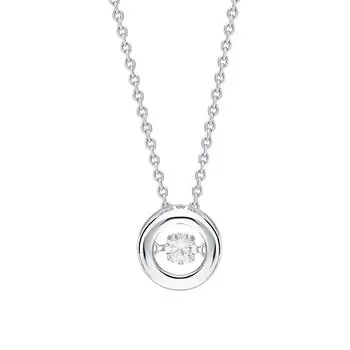 Серебряная подвеска с фианитами