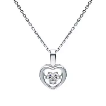 Серебряная подвеска с фианитами