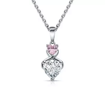 Серебряная подвеска с фианитами