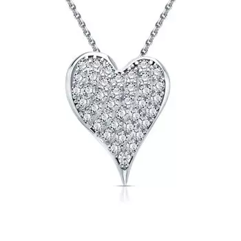 Серебряная подвеска с фианитами