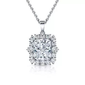 Серебряная подвеска с фианитами