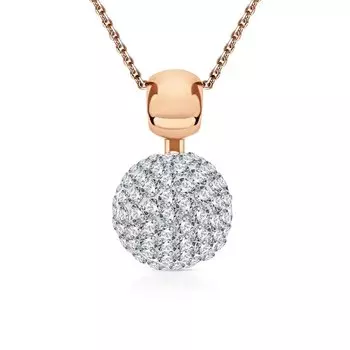 Серебряная подвеска с фианитами