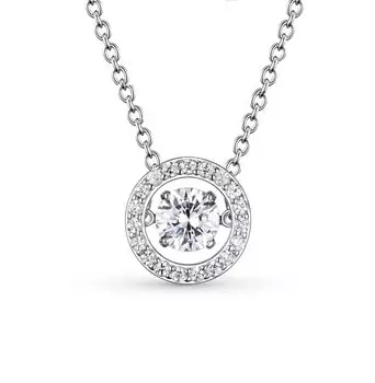 Серебряная подвеска с фианитами