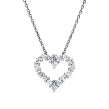 Серебряная подвеска с фианитами