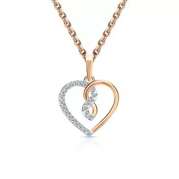 Серебряная подвеска с фианитами